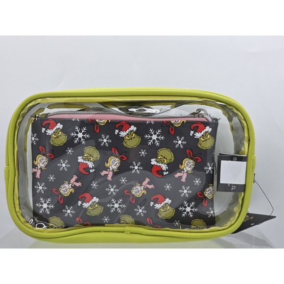 Bioworld‎ Dr. Seuss Grinch Travel Cosmetic Bags - Set of 3 - Picture 6 of 11